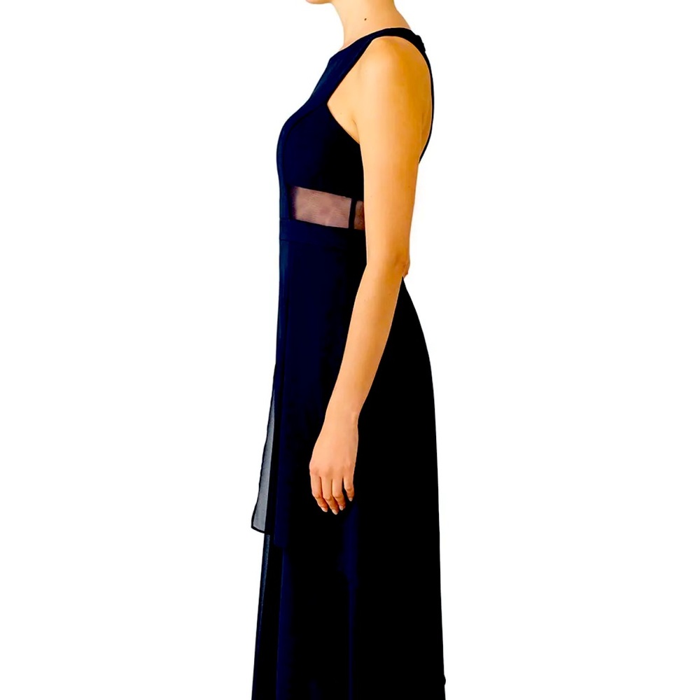 Lm Collection Navy Flutter Gown, Size 4 - Worn On… - image 1